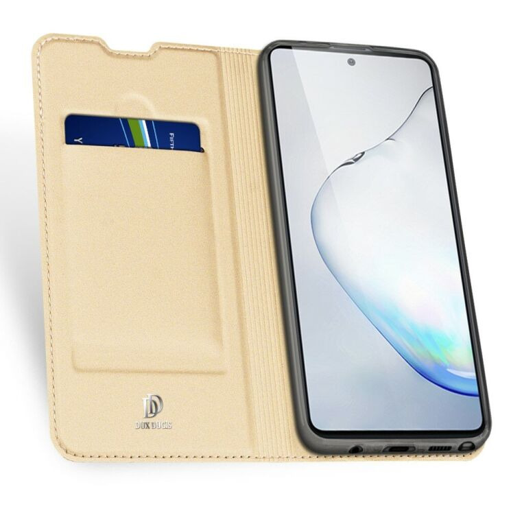 Чехол-книжка DUX DUCIS Skin Pro для Samsung Galaxy Note 10 Lite (N770) - Gold (263711F) Чехол-книжка DUX DUCIS Skin Pro для Samsung Galaxy Note 10 Lite (N770) - Gold: фото 3 из 19