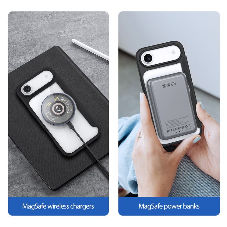 Чехол-книжка DUX DUCIS Skin X Pro Magnetic для Apple iPhone 17 Air - Black: фото 5 из 13