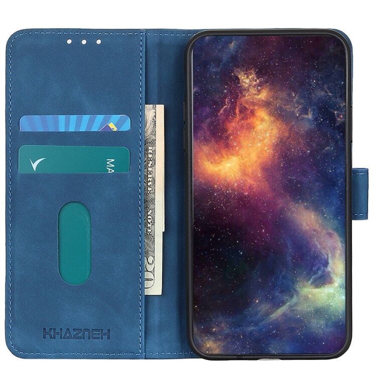 Чохол-книжка KHAZNEH Retro Wallet для Motorola Edge 70 - Blue: фото 3 з 8