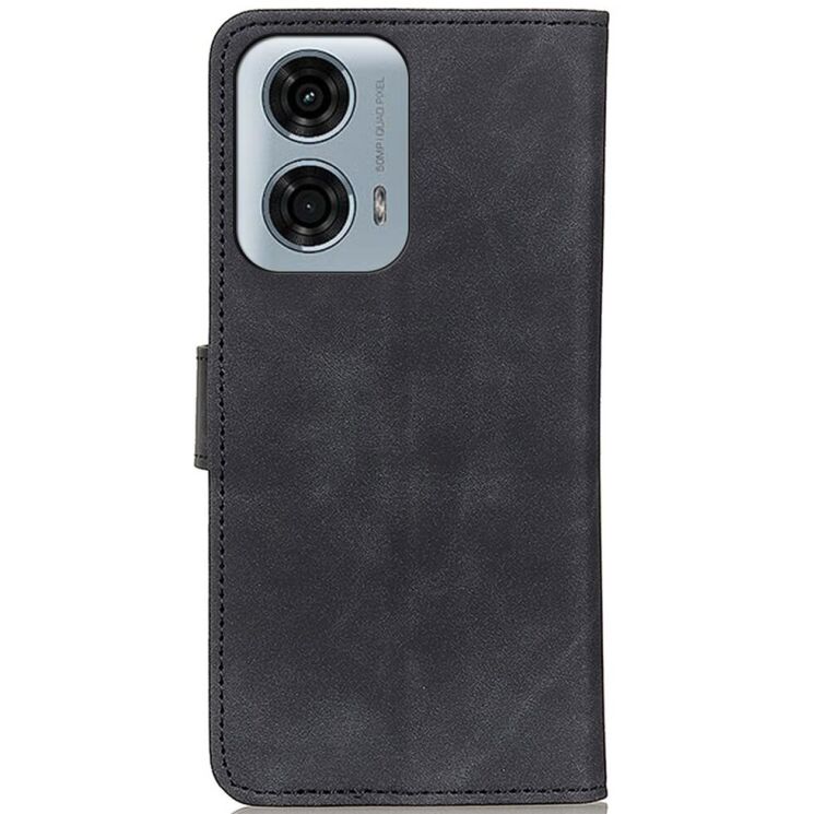 Чехол-книжка KHAZNEH Retro Wallet для Motorola Moto G24 Power - Black: фото 5 из 7