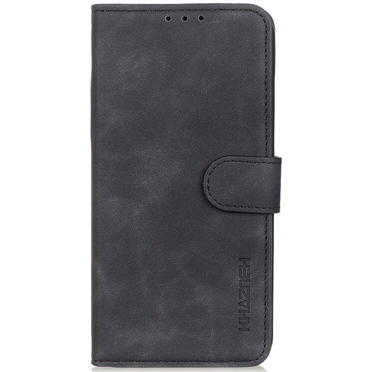 Чехол-книжка KHAZNEH Retro Wallet для Motorola Moto G24 Power - Black: фото 4 из 7