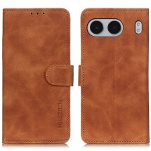 Чехол-книжка KHAZNEH Retro Wallet для OnePlus Nord 4 - Brown: фото 1 из 8