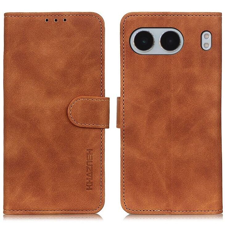 Чехол-книжка KHAZNEH Retro Wallet для OnePlus Nord 4 - Brown: фото 1 из 8