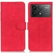 Чехол-книжка KHAZNEH Retro Wallet для Xiaomi Poco F6 Pro - Red (354918R)