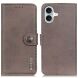 Чехол-книжка KHAZNEH Wallet Cover для Apple iPhone 16 Plus - Khaki (360616K). Фото 1 из 9