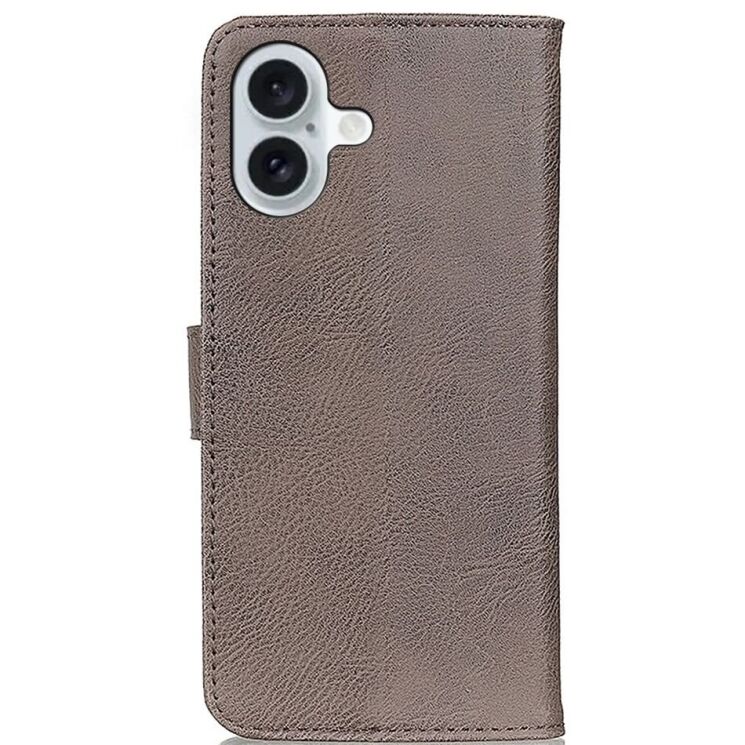 Чехол-книжка KHAZNEH Wallet Cover для Apple iPhone 16 Plus - Khaki: фото 6 из 9