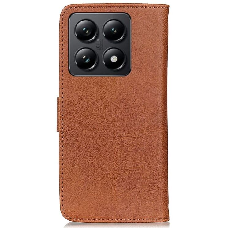Чохол-книжка KHAZNEH Wallet Cover для Xiaomi 14T Pro - Brown: фото 6 з 8