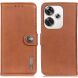 Чохол-книжка KHAZNEH Wallet Cover для Xiaomi Poco F6 - Brown (355019Z). Фото 1 з 9