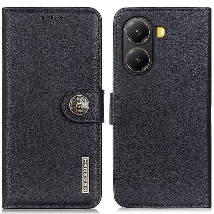 Чехол-книжка KHAZNEH Wallet Cover для Xiaomi Poco X7 Pro - Black: фото 1 из 9
