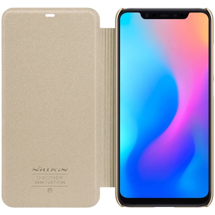 Чехол-книжка NILLKIN Sparkle Series для Xiaomi Mi 8 - Gold: фото 6 из 17