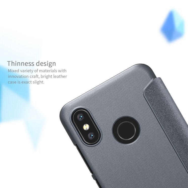 Чехол-книжка NILLKIN Sparkle Series для Xiaomi Mi 8 - Gold: фото 16 из 17