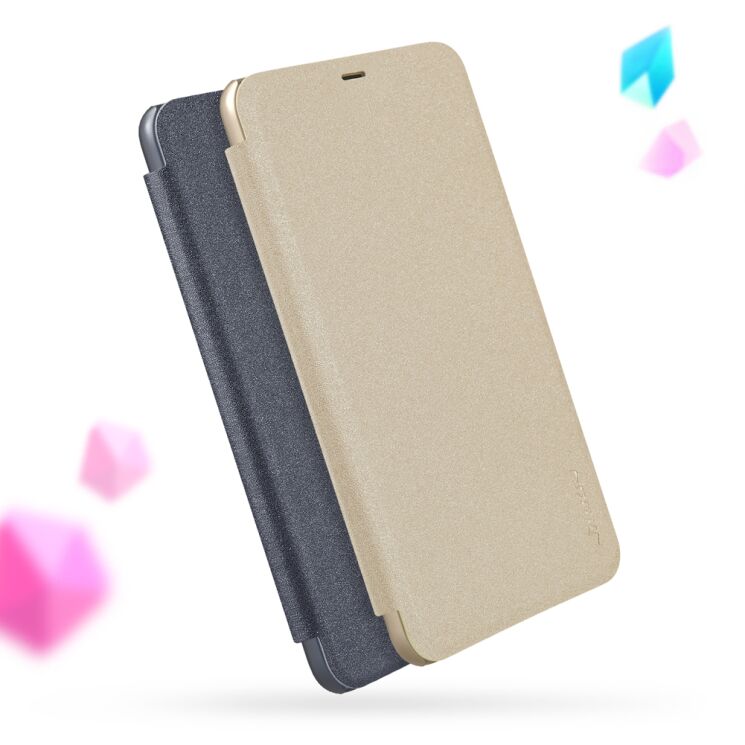 Чехол-книжка NILLKIN Sparkle Series для Xiaomi Mi 8 - Gold: фото 9 из 17