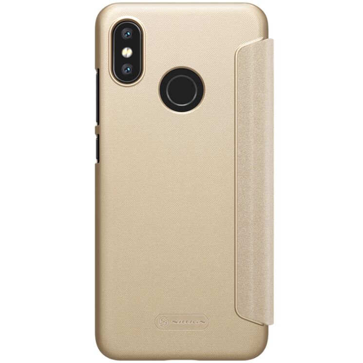 Чехол-книжка NILLKIN Sparkle Series для Xiaomi Mi 8 - Gold: фото 3 из 17