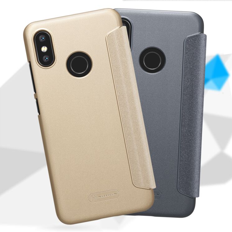 Чехол-книжка NILLKIN Sparkle Series для Xiaomi Mi 8 - Gold: фото 17 из 17