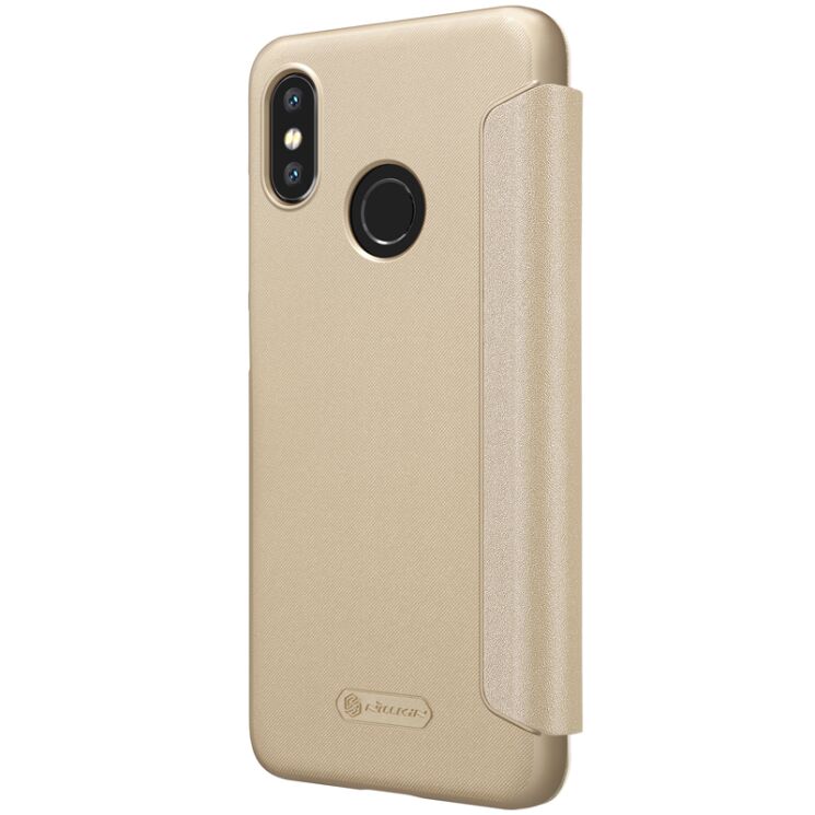 Чехол-книжка NILLKIN Sparkle Series для Xiaomi Mi 8 - Gold: фото 5 из 17