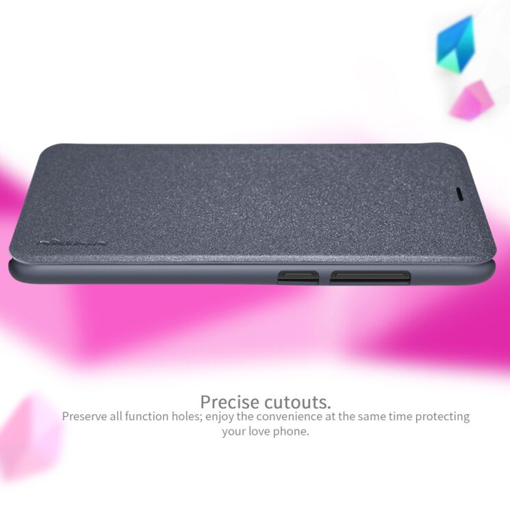 Чехол-книжка NILLKIN Sparkle Series для Xiaomi Mi 8 - Gold: фото 15 из 17