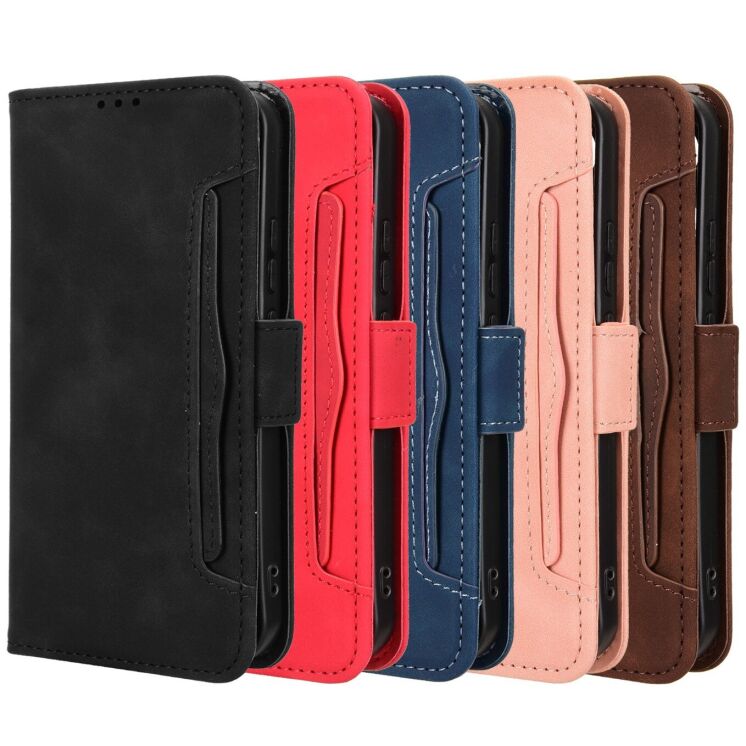 Чехол-книжка с карманами Deexe Wallet Stand для OPPO Reno 15 F/FS - Black: фото 8 из 15