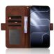Чехол-книжка с карманами Deexe Wallet Stand для TECNO Spark 50 Pro - Brown (269802Z). Фото 5 из 8