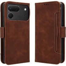 Чохол-книжка з кишеньками Deexe Wallet Stand для TECNO Spark 50 Pro - Brown: фото 1 з 8