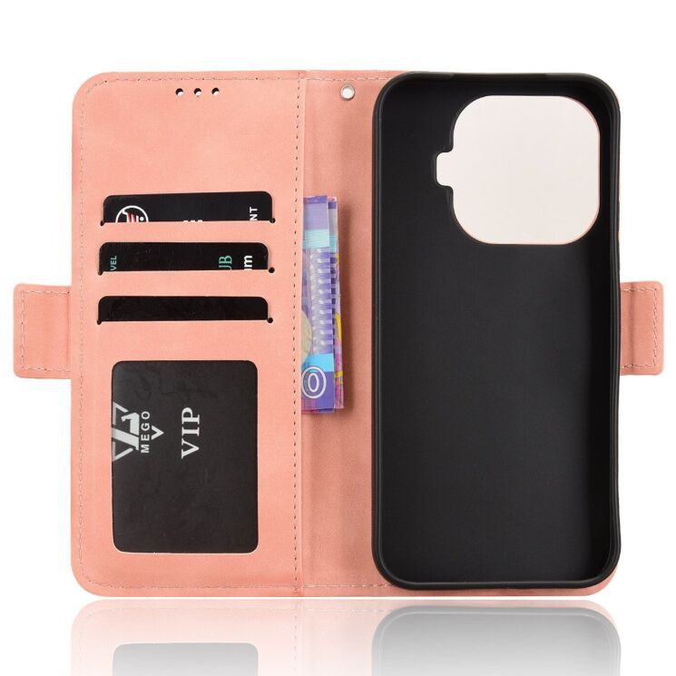 Чехол-книжка с карманами Deexe Wallet Stand для Xiaomi 17T Pro - Pink (422362P) Чехол-книжка с карманами Deexe Wallet Stand для Xiaomi 17T Pro - Pink: фото 3 из 16