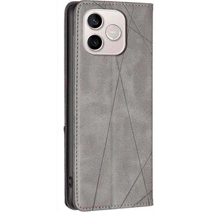 Чехол-книжка с карманами UniCase Geometric Pattern для Honor 600 Lite - Grey (411802H) Чехол-книжка с карманами UniCase Geometric Pattern для Honor 600 Lite - Grey: фото 3 из 10