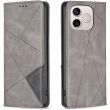 Чохол-книжка з кишеньками UniCase Geometric Pattern для Honor 600 Lite - Grey (411802H)