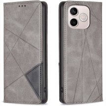 Чехол-книжка с карманами UniCase Geometric Pattern для Honor 600 Lite - Grey: фото 1 из 10
