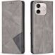 Чехол-книжка с карманами UniCase Geometric Pattern для Honor 600 Lite - Grey (411802H). Фото 1 из 10