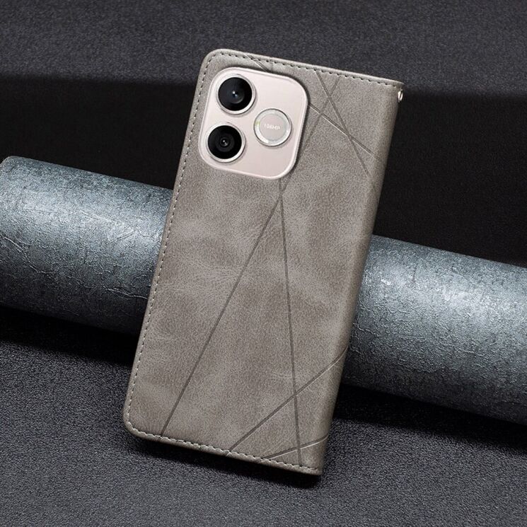 Чехол-книжка с карманами UniCase Geometric Pattern для Honor 600 Lite - Grey (411802H) Чехол-книжка с карманами UniCase Geometric Pattern для Honor 600 Lite - Grey: фото 6 из 10