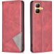 Чехол-книжка с карманами UniCase Geometric Pattern для Infinix Smart 20 - Red (411207R). Фото 1 из 10