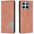 Чехол-книжка с карманами UniCase Geometric Pattern для Motorola Edge 70 Fusion - Brown: фото 1 из 11