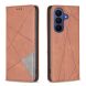 Чохол-книжка з кишеньками UniCase Geometric Pattern для Samsung Galaxy A27 (A276) - Brown (408640Z). Фото 1 з 10