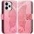 Чохол-книжка з малюнком UniCase Butterfly Pattern для OPPO Reno 15 - Pink: фото 1 з 9