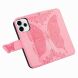 Чехол-книжка с рисунком UniCase Butterfly Pattern для OPPO Reno 15 - Pink (405746P). Фото 3 из 9