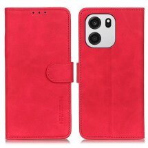 Чохол-книжка з застібкою KHAZNEH Retro Wallet для OnePlus Nord CE6 - Red: фото 1 з 10