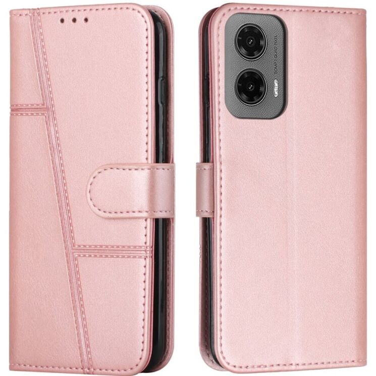 Чохол-книжка UniCase Jet Cover для Motorola Moto G35 - Rose Gold: фото 1 з 10