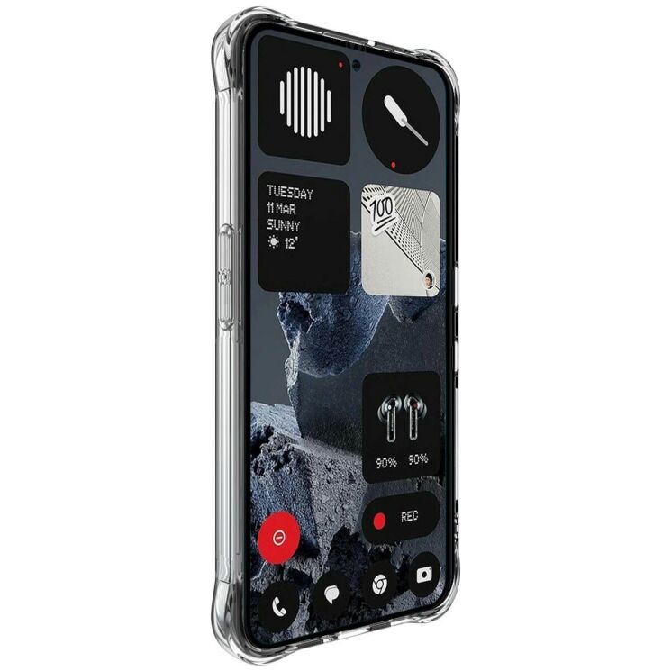 Чохол з посиленими кутами IMAK Airbag MAX Case для Nothing Phone (3a) Lite - Transparent: фото 2 з 8