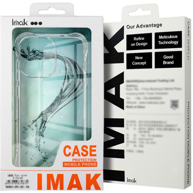 Чохол з посиленими кутами IMAK Airbag MAX Case для Nothing Phone (3a) Lite - Transparent: фото 8 з 8