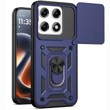 Чохол із захистом камери Deexe Armor Shield для Motorola Edge 70 Pro - Blue: фото 1 з 9
