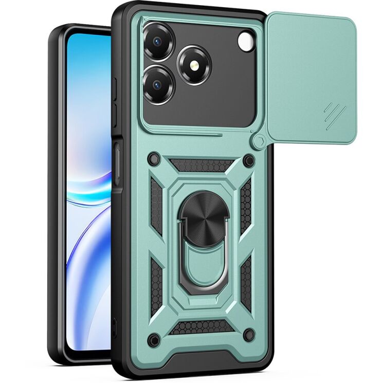 Чохол із захистом камери Deexe Armor Shield для ZTE Blade A36 - Green (402516G) Чохол із захистом камери Deexe Armor Shield для ZTE Blade A36 - Green: фото 1 з 9