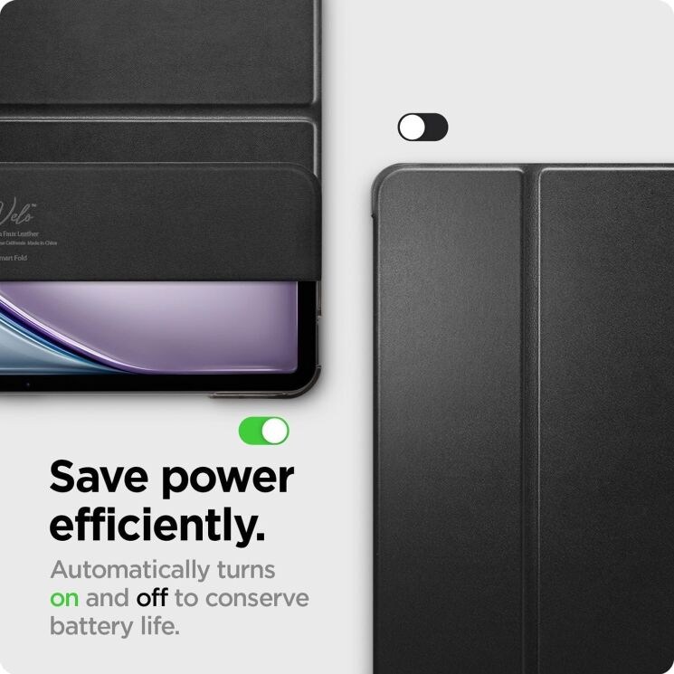 Чехол Spigen (SGP) Smart Fold для Apple iPad Air 13 M3/M2 (2025/2024) - Black: фото 6 из 9