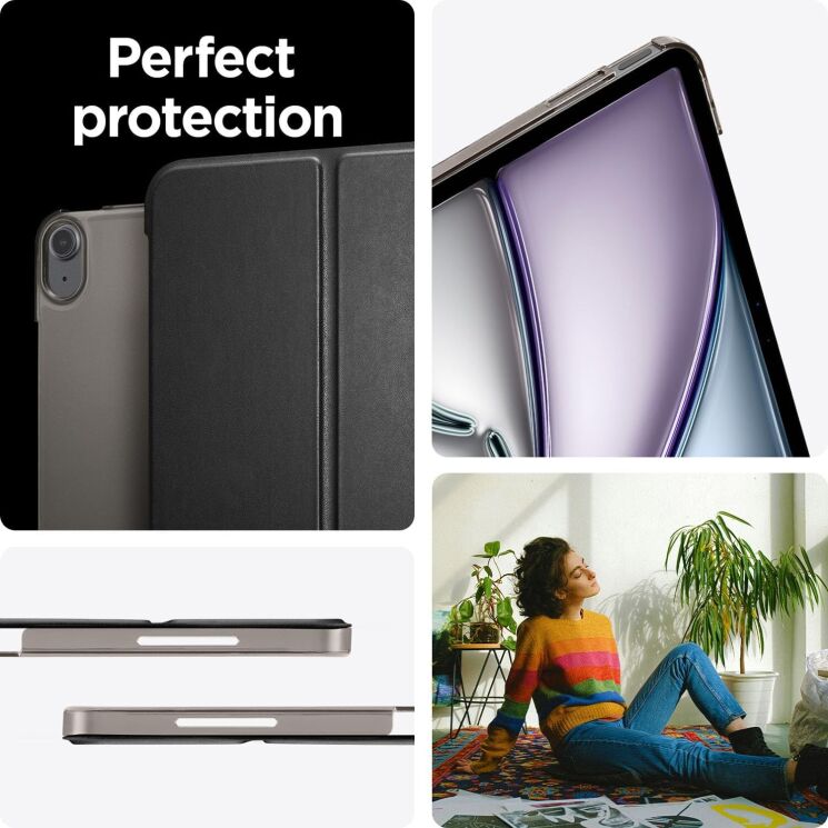 Чехол Spigen (SGP) Smart Fold для Apple iPad Air 13 M3/M2 (2025/2024) - Black: фото 9 из 9
