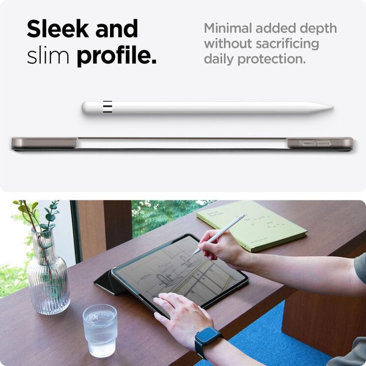 Чехол Spigen (SGP) Smart Fold для Apple iPad Air 13 M3/M2 (2025/2024) - Black: фото 7 из 9
