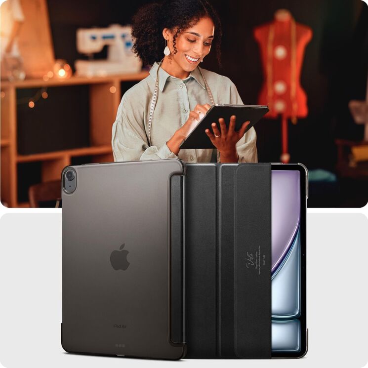 Чехол Spigen (SGP) Smart Fold для Apple iPad Air 13 M3/M2 (2025/2024) - Black: фото 4 из 9