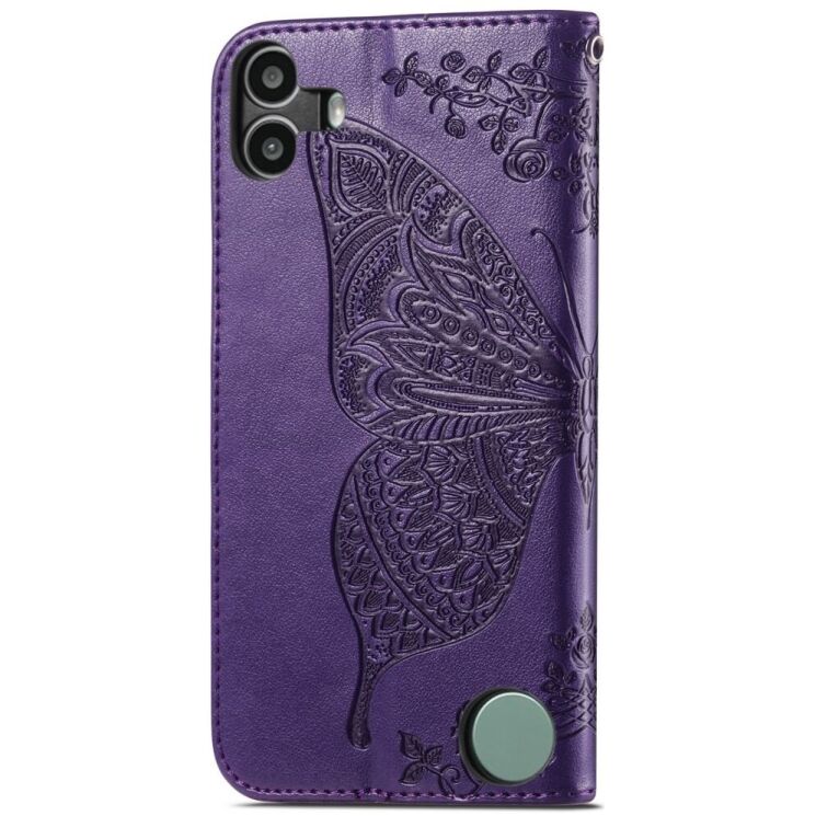 Чехол UniCase Butterfly Pattern для Nothing CMF Phone 1 - Dark Purple: фото 5 из 9