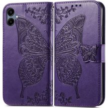 Чехол UniCase Butterfly Pattern для Samsung Galaxy A06 (A065) - Dark Purple: фото 1 из 9