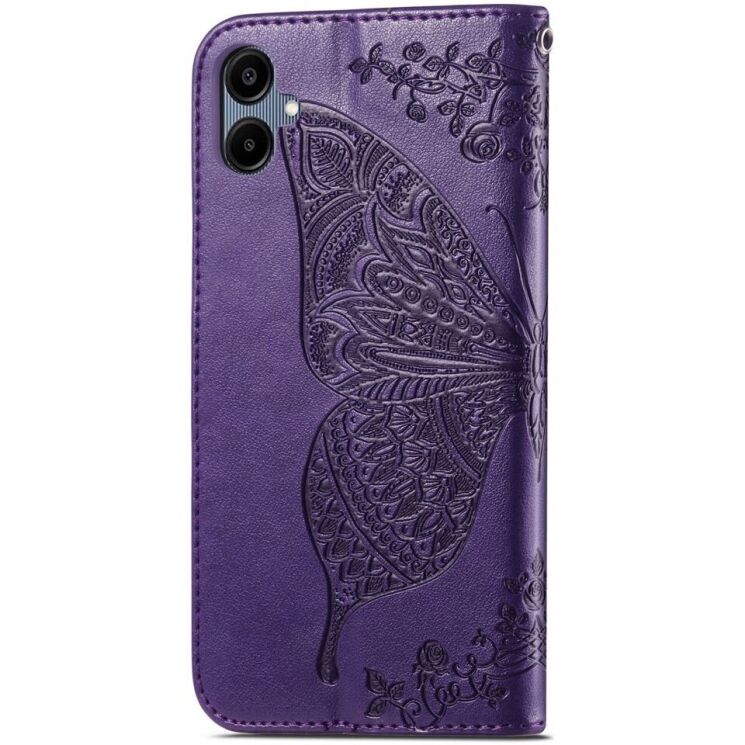 Чехол UniCase Butterfly Pattern для Samsung Galaxy A06 (A065) - Dark Purple: фото 6 из 9