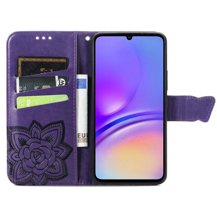 Чехол UniCase Butterfly Pattern для Samsung Galaxy A06 (A065) - Dark Purple: фото 2 из 9