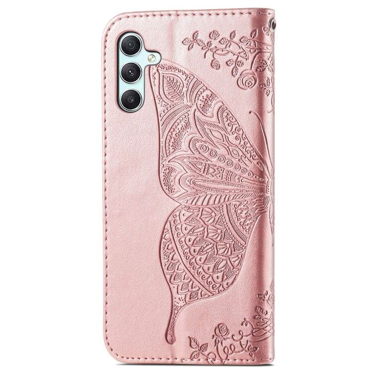 Чехол UniCase Butterfly Pattern для Samsung Galaxy A35 (A356) - Rose Gold: фото 4 из 5