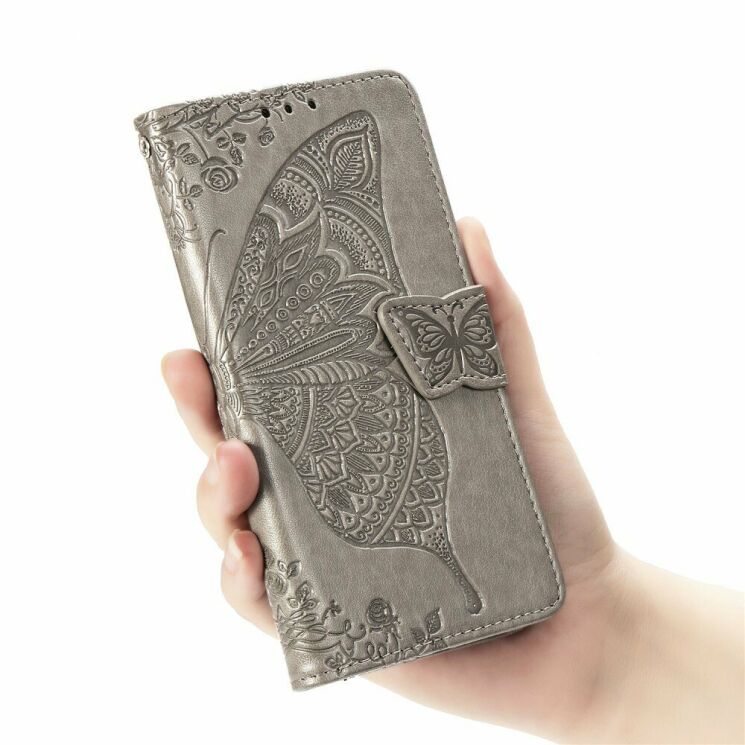 Чехол UniCase Butterfly Pattern для Samsung Galaxy M31 (M315) - Grey: фото 8 из 12